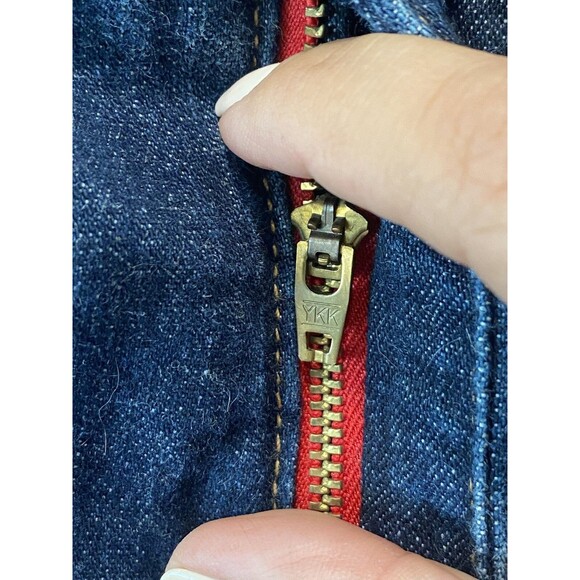 Vtg Y2K GUESS JEANS Denim Skirt Women's Sz 29 Blue Pencil Front Slit High Waist - Picture 6 of 9